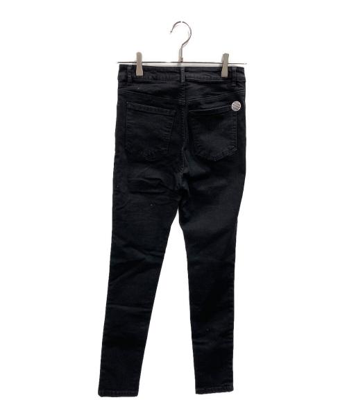 BORDERS at BALCONY（ボーダーズアットバルコニー）BORDERS at BALCONY (ボーダーズアットバルコニー) BASIC SKINNY DENIM PANTS ブラック サイズ:38の古着・服飾アイテム