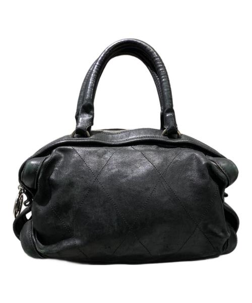 CHANEL（シャネル）CHANEL (シャネル) ワイルドステッチミニボストンバッグ ブラックの古着・服飾アイテム