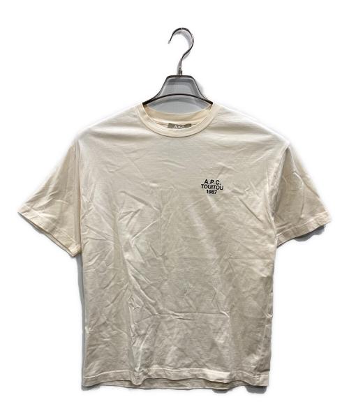 A.P.C.（アーペーセー）A.P.C. (アーペーセー) TOUITOU プリントTシャツ アイボリー サイズ:SIZE Mの古着・服飾アイテム
