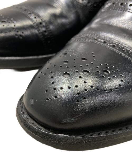 SHIPS（シップス）SHIPS (シップス) CHEANEY (チーニー) セミブローグシューズ ブラック サイズ:6　1/2の古着・服飾アイテム