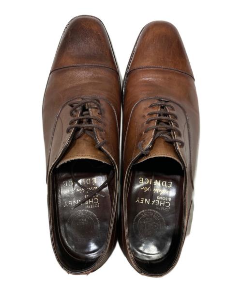 JOSEPH CHEANEY（ジョセフチーニー）Joseph Cheaney (ジョセフチーニー) EDIFICE (エディフィス) ストレートチップシューズ ブラウン サイズ:7の古着・服飾アイテム