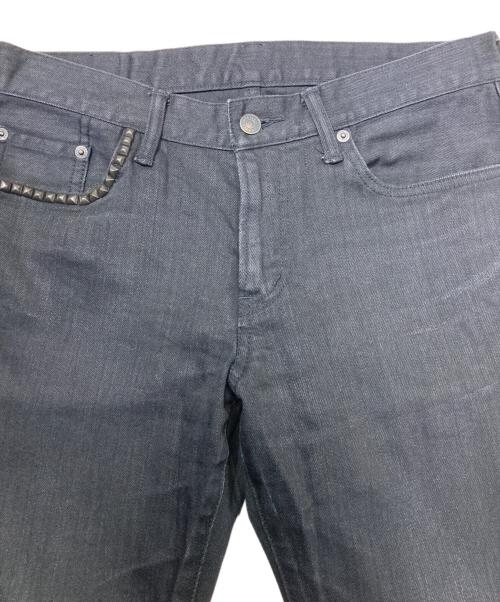 Hysteric Glamour（ヒステリックグラマー）Hysteric Glamour (ヒステリックグラマー) スタッズ ストレッチ スキニー ジーンズ ブラック サイズ:32inchの古着・服飾アイテム