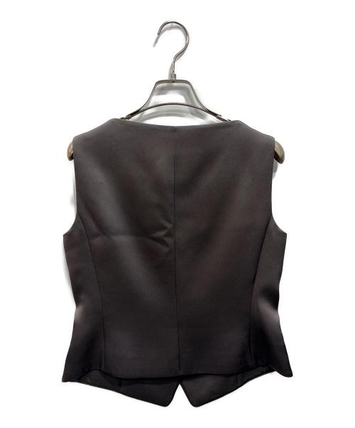 theory（セオリー）theory (セオリー) Base Satin Boat Neck Vest カーキ サイズ:2の古着・服飾アイテム