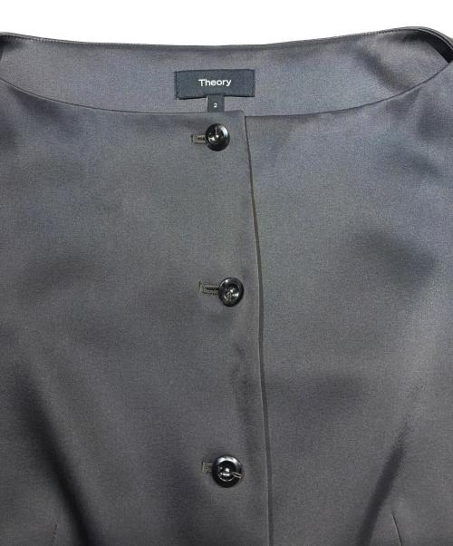 theory（セオリー）theory (セオリー) Base Satin Boat Neck Vest カーキ サイズ:2の古着・服飾アイテム