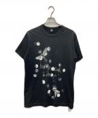 Y'sワイズ）の古着「Butterfly Print Half Sleeve T（バタフライプリントハーフスリーブティー）」｜ブラック