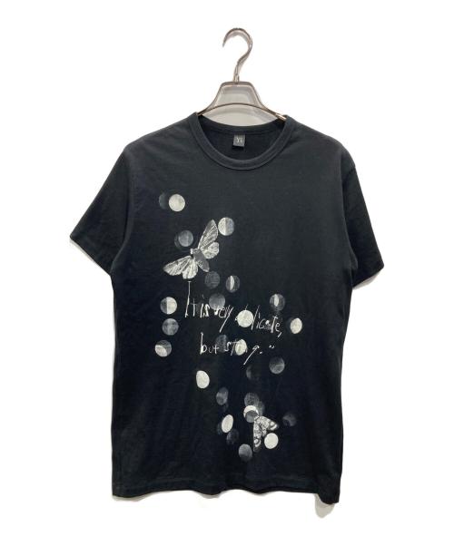 Y's（ワイズ）Y's (ワイズ) Butterfly Print Half Sleeve T（バタフライプリントハーフスリーブティー） ブラック サイズ:SIZE 2の古着・服飾アイテム