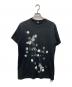 Y's（ワイズ）の古着「Butterfly Print Half Sleeve T（バタフライプリントハーフスリーブティー）」｜ブラック