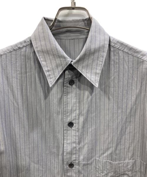 Y's（ワイズ）Y's (ワイズ) DOBBY STRIPE SHIRRING SLEEVE SHIRT グレー サイズ:1の古着・服飾アイテム