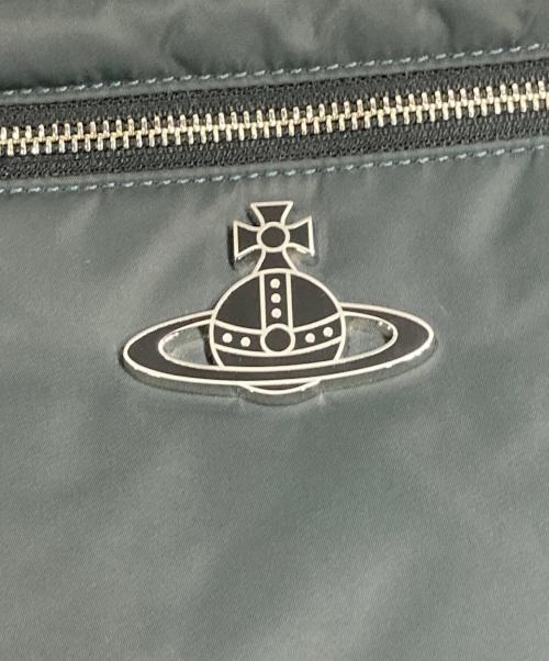 Vivienne Westwood（ヴィヴィアンウエストウッド）Vivienne Westwood (ヴィヴィアンウエストウッド) エナメルORB2WAYショルダーバッグ チャコールグレーの古着・服飾アイテム
