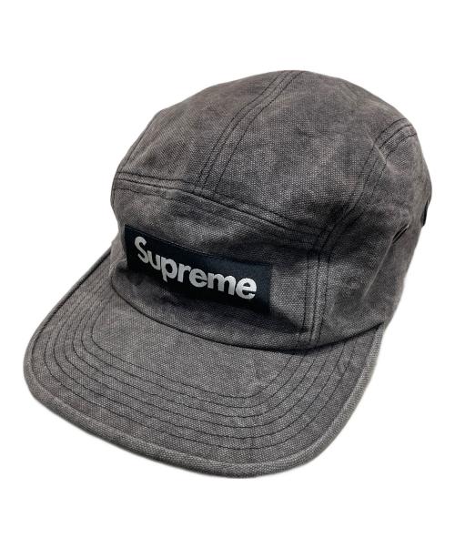 SUPREME（シュプリーム）Supreme (シュプリーム) washed canvas camp cap ブラックの古着・服飾アイテム