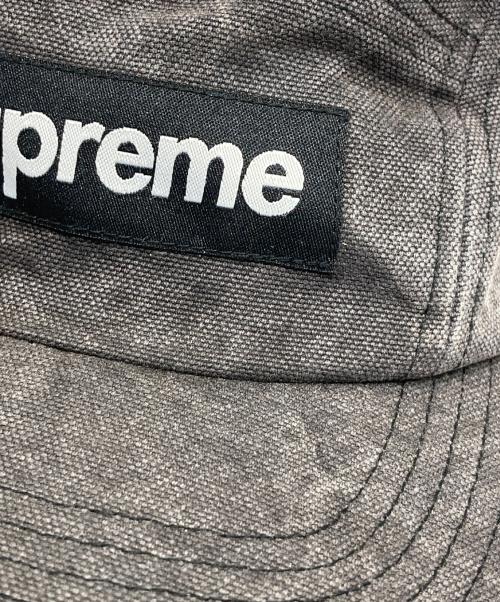 SUPREME（シュプリーム）Supreme (シュプリーム) washed canvas camp cap ブラックの古着・服飾アイテム