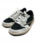 NIKE×Travis Scottナイキ×トラヴィススコット）の古着「Women's Air Jordan 1 Low OG "Medium Olive"」｜ホワイト×ブラック