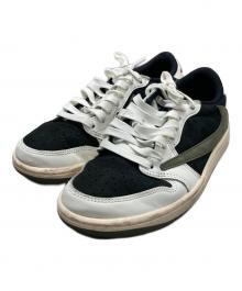 NIKE×Travis Scott（ナイキ×トラヴィススコット）の古着「Women's Air Jordan 1 Low OG "Medium Olive"」｜ホワイト×ブラック