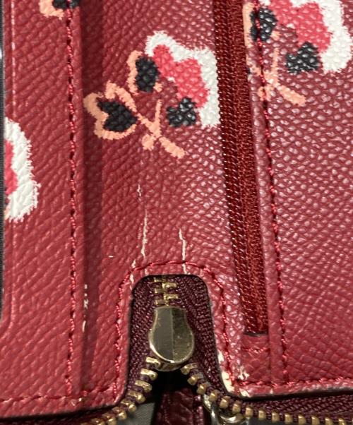 COACH（コーチ）COACH (コーチ) 長財布 メタリックレッドの古着・服飾アイテム