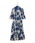 DIANE VON FURSTENBERG (ダイアンフォンファステンバーグ) シャツワンピース ホワイト×ブルー サイズ:XS：8000円