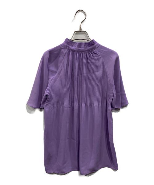 LAUREN RALPH LAUREN（ローレンラルフローレン）LAUREN RALPH LAUREN (ローレンラルフローレン) ボウタイブラウス バイオレット サイズ:Sの古着・服飾アイテム