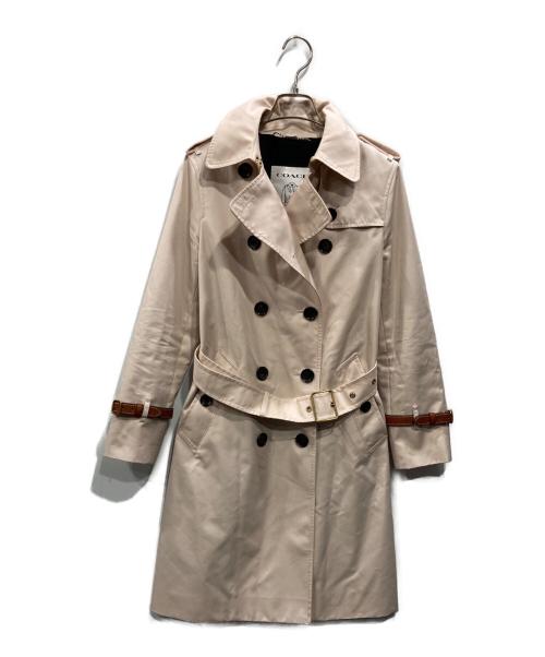 COACH（コーチ）COACH (コーチ) トレンチコート ピンク サイズ:2の古着・服飾アイテム