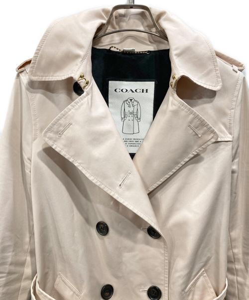 COACH（コーチ）COACH (コーチ) トレンチコート ピンク サイズ:2の古着・服飾アイテム