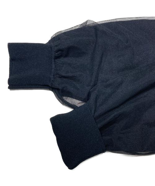 ANAYI（アナイ）ANAYI (アナイ) チュール カーディガン ブラック サイズ:38の古着・服飾アイテム
