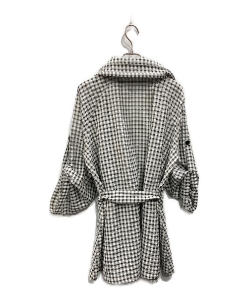 SPECCHIO（スペッチオ）SPECCHIO (スペッチオ) トレンチコート ホワイト×ブラック サイズ:40の古着・服飾アイテム