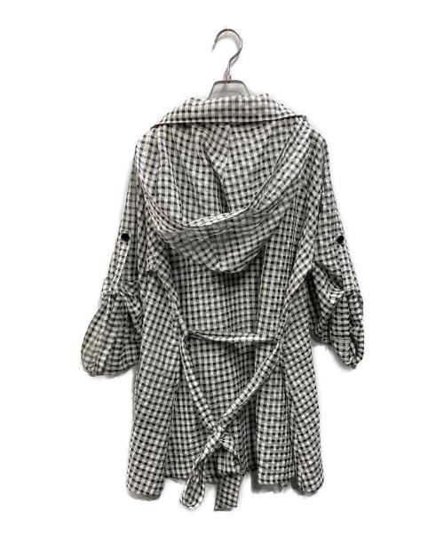SPECCHIO（スペッチオ）SPECCHIO (スペッチオ) トレンチコート ホワイト×ブラック サイズ:40の古着・服飾アイテム