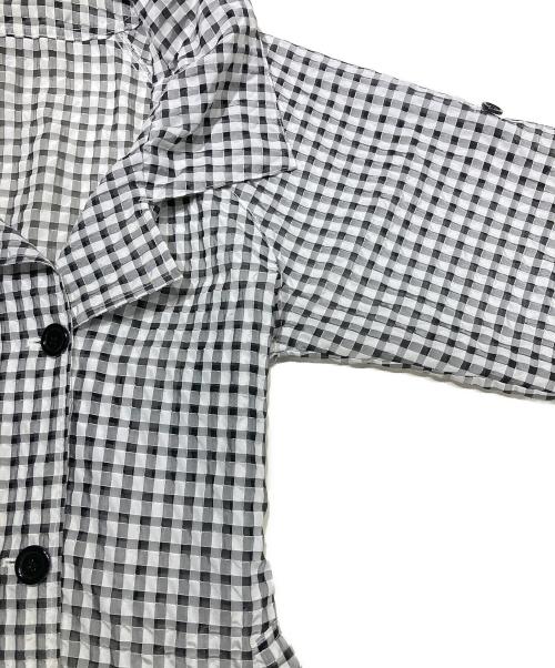 SPECCHIO（スペッチオ）SPECCHIO (スペッチオ) トレンチコート ホワイト×ブラック サイズ:40の古着・服飾アイテム
