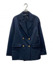 Spick and Span（スピック＆スパン）の古着「ドライツイルダブルブレストジャケット」｜ネイビー