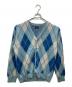 Needles（ニードルズ）の古着「Argyle Mohair Cardigan（アーガイルモヘアカーディガン）」｜ブルー