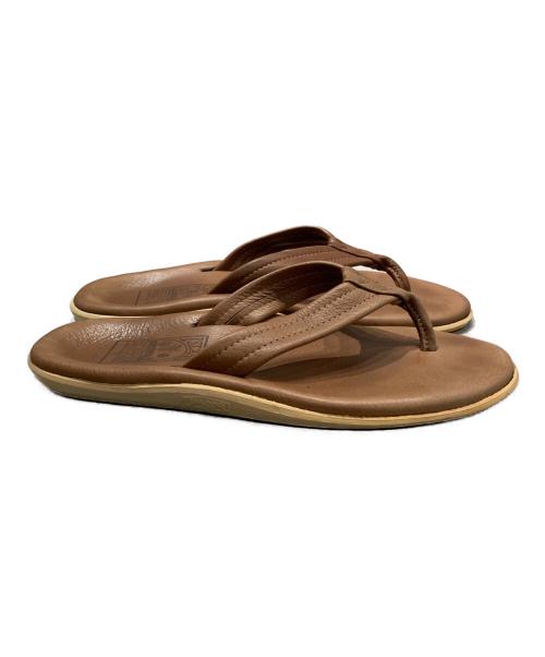 ISLAND SLIPPER（アイランドスリッパ）ISLAND SLIPPER (アイランドスリッパ) レザーサンダル ブラウン サイズ:SIZE 9の古着・服飾アイテム