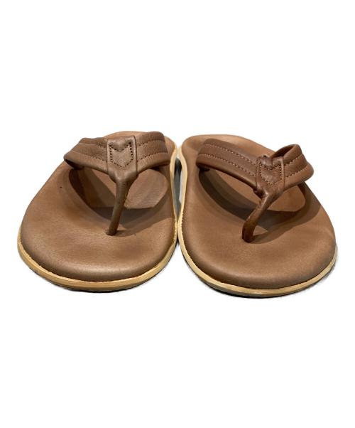 ISLAND SLIPPER（アイランドスリッパ）ISLAND SLIPPER (アイランドスリッパ) レザーサンダル ブラウン サイズ:SIZE 9の古着・服飾アイテム