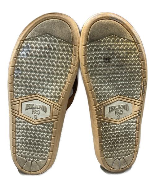 ISLAND SLIPPER（アイランドスリッパ）ISLAND SLIPPER (アイランドスリッパ) レザーサンダル ブラウン サイズ:SIZE 9の古着・服飾アイテム