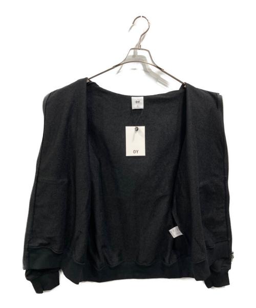 OY（オーワイ）OY (オーワイ) DOLLY STONE EAR HOODIE ZIP UP(ドリーストーンイヤーフーディジップアップ） ブラック サイズ:SIZE Lの古着・服飾アイテム