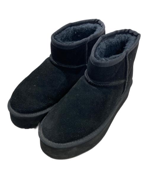 emu（エミュー）emu (エミュー) PLATFORM MICRO ムートン ブーツ ブラック サイズ:25cmの古着・服飾アイテム