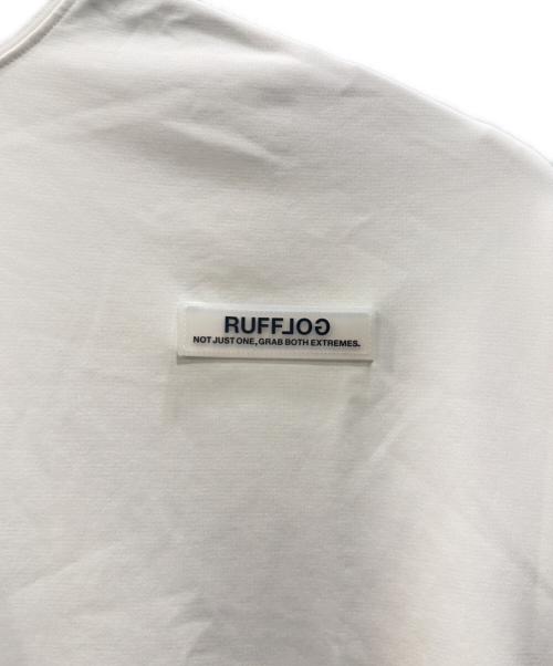 RUFFLOG（ラフロッグ）RUFFLOG (ラフロッグ) COMFORT STRETCH L/S MOCK TEE ホワイト サイズ:XLの古着・服飾アイテム