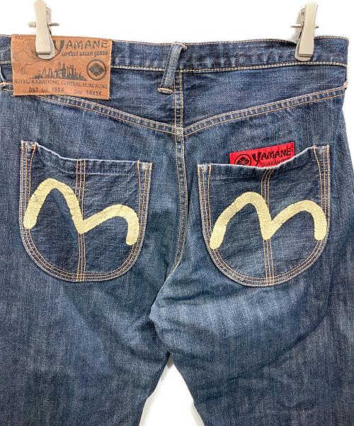YAMANE（ヤマネ）YAMANE (ヤマネ) カモメペイントデニムパンツ インディゴ サイズ:W34の古着・服飾アイテム