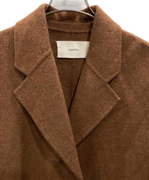 TODAYFUL（トゥデイフル）TODAYFUL (トゥデイフル) Wool Over Coat ブラウン サイズ:36の古着・服飾アイテム