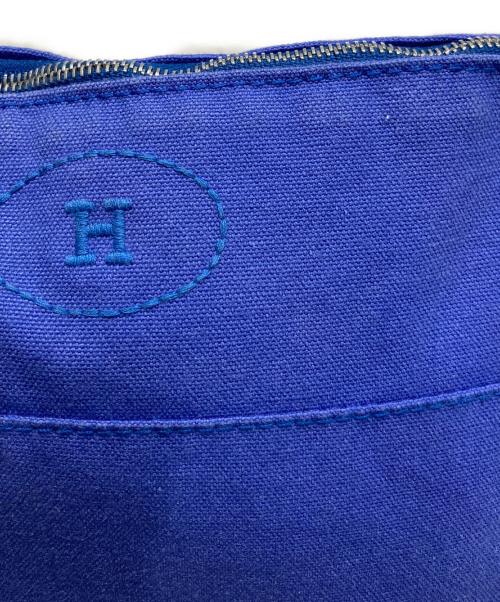 HERMES（エルメス）HERMES (エルメス) ボリードポーチ ブルーの古着・服飾アイテム