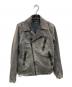 DIESEL（ディーゼル）の古着「デニム ダブルライダースジャケット」｜ブラック
