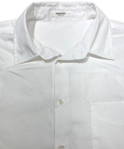 MACPHEE（マカフィー）MACPHEE (マカフィー) コットンブロード レギュラーカラーシャツ ホワイト サイズ:36の古着・服飾アイテム