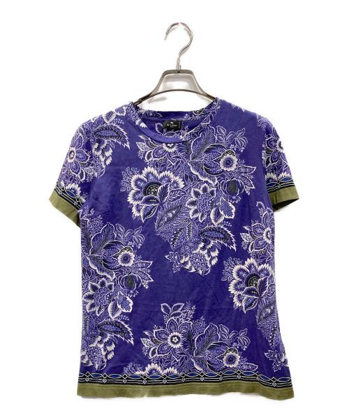 ETRO（エトロ）ETRO (エトロ) ペイズリーフラワーTシャツ パープル サイズ:Sの古着・服飾アイテム