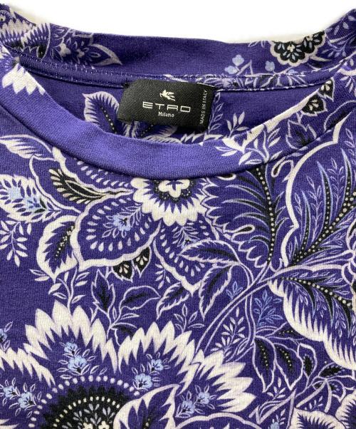 ETRO（エトロ）ETRO (エトロ) ペイズリーフラワーTシャツ パープル サイズ:Sの古着・服飾アイテム