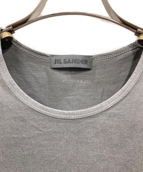JIL SANDER（ジルサンダー）JIL SANDER (ジルサンダー) ミニロゴプリントTシャツ グレー サイズ:Sの古着・服飾アイテム