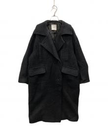 CLANE（クラネ）の古着「SHORT SHAGGY COCOON OVER COAT」｜ブラック