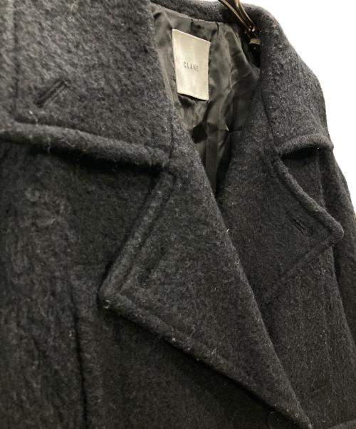 CLANE（クラネ）CLANE (クラネ) SHORT SHAGGY COCOON OVER COAT ブラックの古着・服飾アイテム