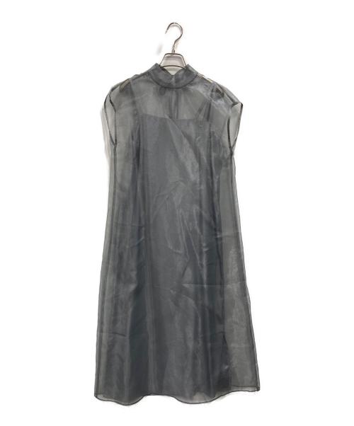 kanae（カエン）kanae (カエン) アシメインナーオーガンジードレス グレー サイズ:1の古着・服飾アイテム