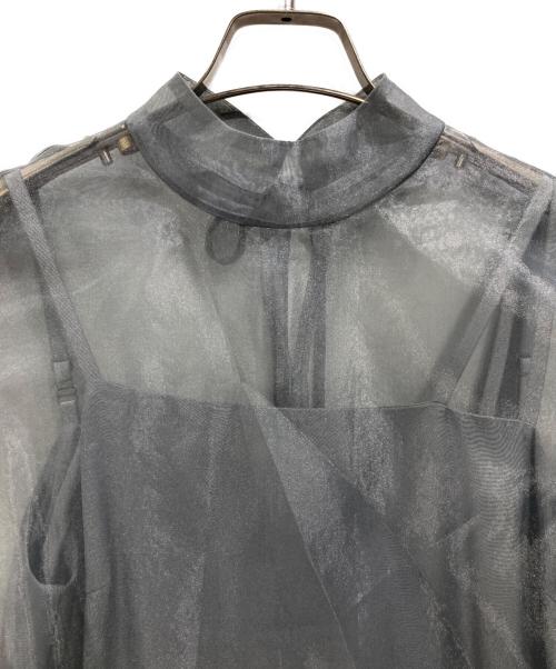 kanae（カエン）kanae (カエン) アシメインナーオーガンジードレス グレー サイズ:1の古着・服飾アイテム