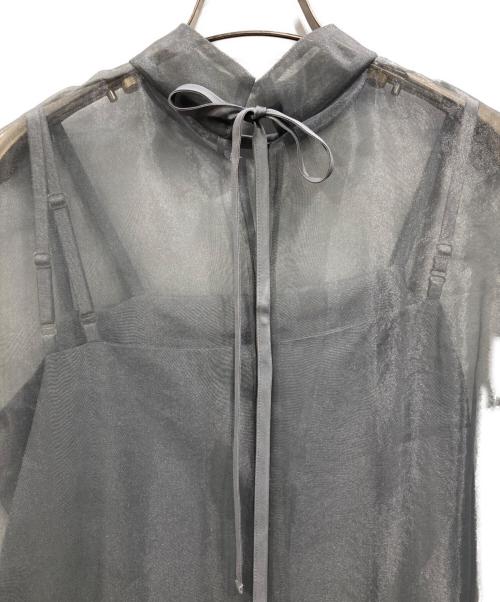 kanae（カエン）kanae (カエン) アシメインナーオーガンジードレス グレー サイズ:1の古着・服飾アイテム