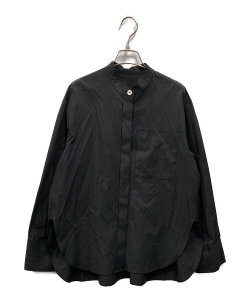 machatt（マチャット）machatt (マチャット) ラウンドへムシャツ ブラック サイズ:Fの古着・服飾アイテム