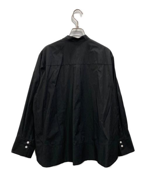 machatt（マチャット）machatt (マチャット) ラウンドへムシャツ ブラック サイズ:Fの古着・服飾アイテム