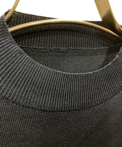 SEVEN TEN by MIHO KAWAHITO（セブン テン バイ ミホ カワヒト）SEVEN TEN by MIHO KAWAHITO (セブン テン バイ ミホ カワヒト) ラッフルタフタニット ネイビー サイズ:Sの古着・服飾アイテム